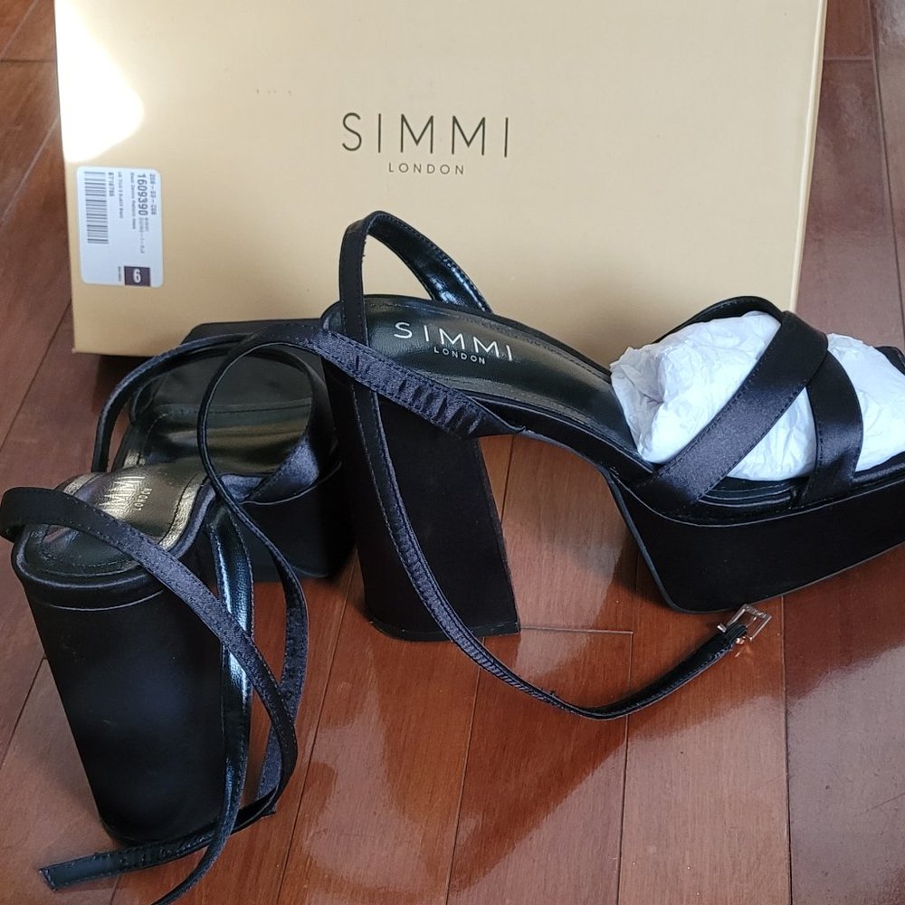 Women's Strappy, Platform, Block Heels, Size 7